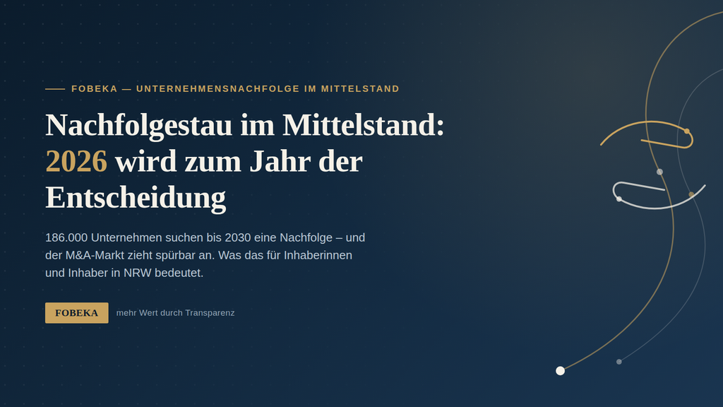 Unternehmensübergabe in 2026