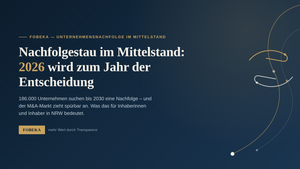 Unternehmensübergabe in 2026